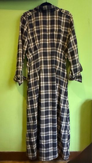 Vestido camisero largo Zara