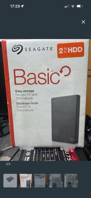 Disco Duro Externo Seagate 2TB HDD USB 3.0