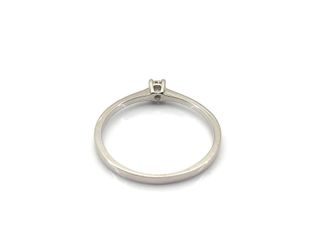 sortija oro 18k con piedra con diamante