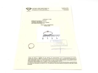 sortija oro 18k con piedra con diamante