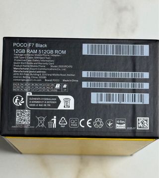 Xiaomi Poco F7 5G, 12 gb ram y 512 almacenamiento.