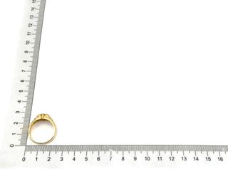 anillo oro 18k con piedra con circonita