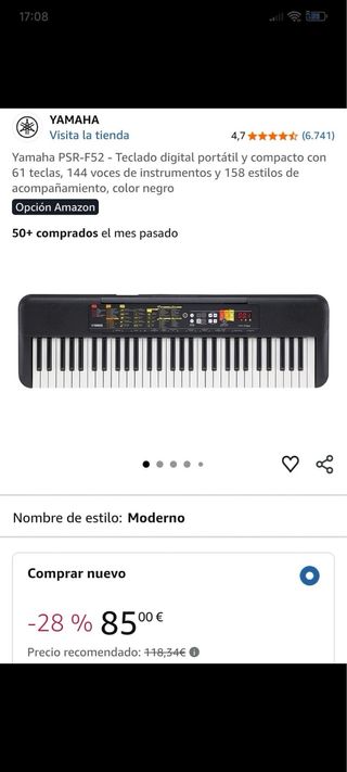 Tastiere Digitali Yamaha PSR-F52