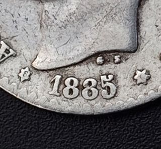 Moneda 50 céntimos Alfonso XII 1885 (*8-6)