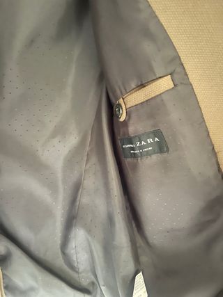 Blazer Zara Verde Oliva Hombre