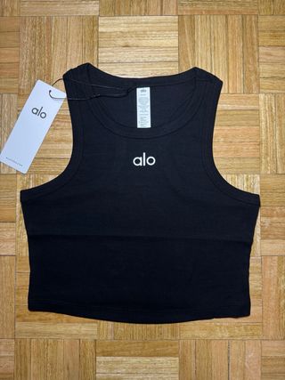 Alo Yoga Top Negro Talla S