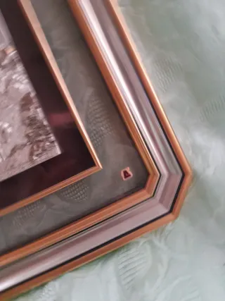 Quadro vintage con scena rurale