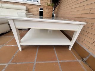Mesa Centro Ikea Liatorp Blanca 93x93