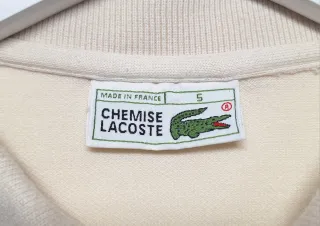 Polo manga larga Chemise Lacoste Made in France 80