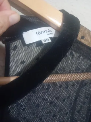 Vestido Negro Manga Larga