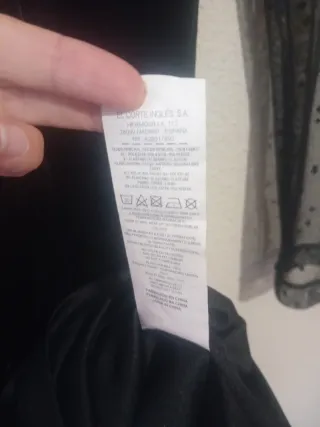 Vestido Negro Manga Larga