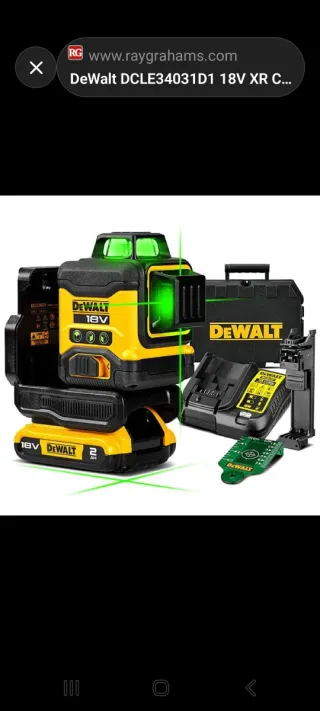 Nivel Láser DeWalt DCLE34031D1 18V XR