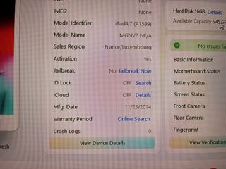 APPLE iPad Mini 3 16GB Wifi Plata 7,9” A1599