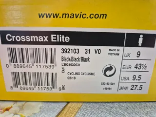 Mavic Crossmax Elite Zapatillas MTB Negras
