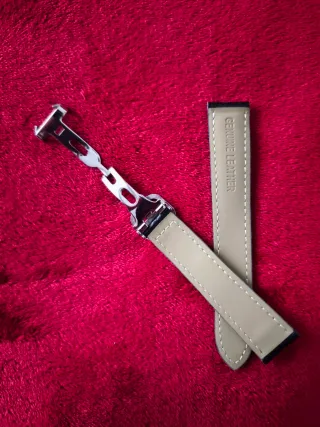 Correa de reloj de cuero 18mm