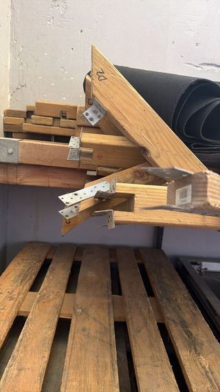 Pérgola de madera para eventos