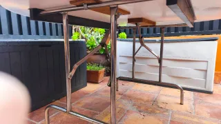 Mesa redonda plegable 150cm