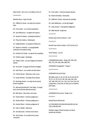 Libros de ciencia ficción por editoriales