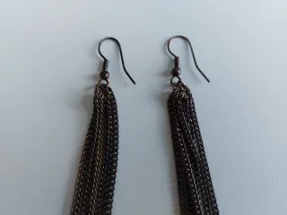 Pendientes largos de cadena