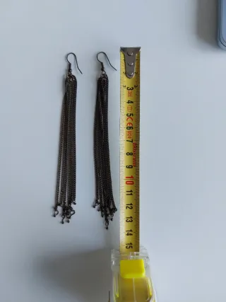 Pendientes largos de cadena