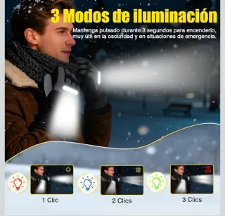 Guantes Calefactados USB 7500mAh