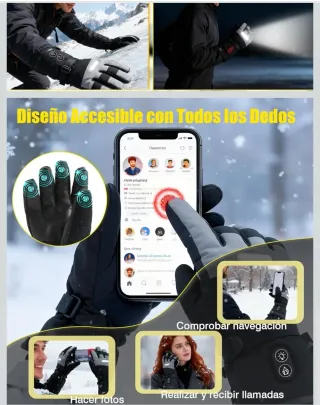 Guantes Calefactados USB 7500mAh