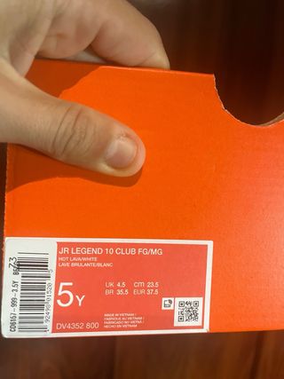 Scarpe da calcio Nike rosse per bambini