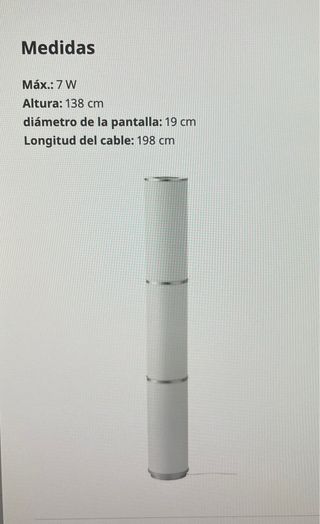 Lámpara de pie moderna