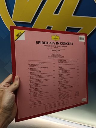 disco, LP, KATHLEEN BATTLE Y JESSYE NORMAN - SPIRITUALS IN CONCERT - vinilo - 1991