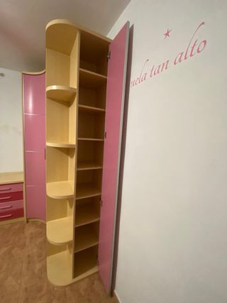 Armario juvenil esquinero gran capacidad