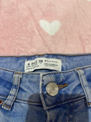 Pantalón vaquero skinny roto azul Primark Talla XS