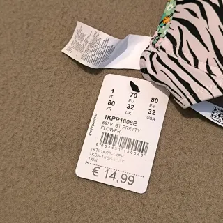 Bikini Tezenis Taglia S Zebra & Fiori