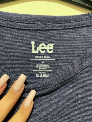 Camiseta Lee Rayas Azules Talla M.