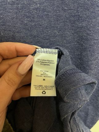 Camiseta Lee Rayas Azules Talla M.