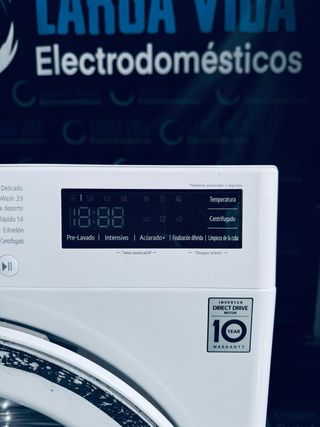 185.Lavadora 9 kilos LG Nueva Tara!  Inverter! A