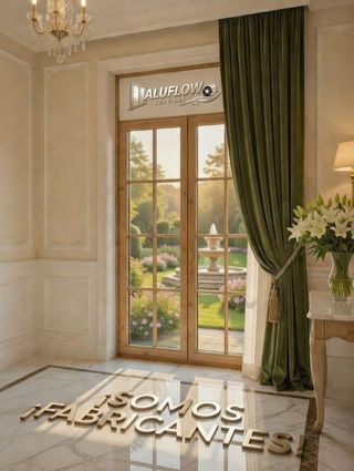 Puertas de aluminio Nogal, Roble, Sapely