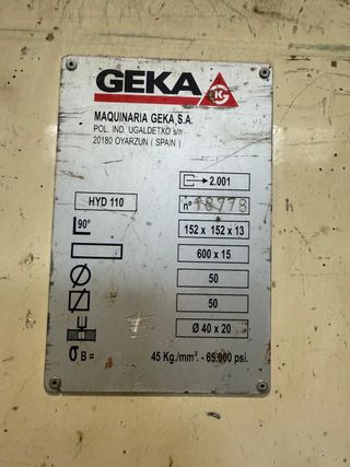 PUNZONADORA GEKA HYDRACROP 110 SD