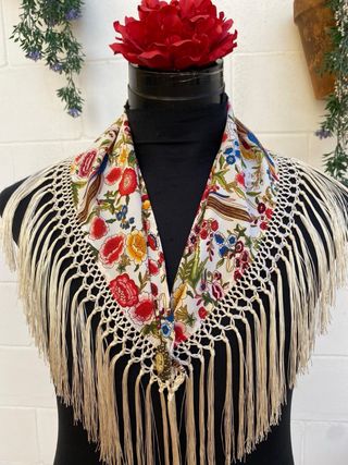 Mantoncillo Flamenco Niña Multicolor