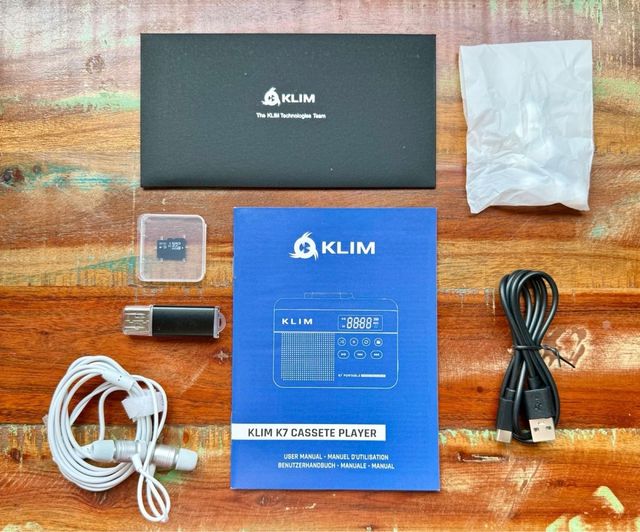 Reprodutor Cassete KLIM K7 MP3 SD 16GB USB-C