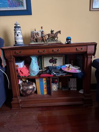 Mueble auxiliar aparador de madera para salón