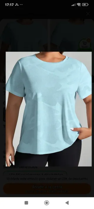 Camiseta deportiva Nike azul XXXL