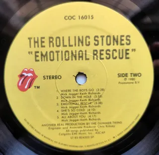 LP 1980 🇺🇸 THE ROLLING STONES - EMOTIONAL RESCUE