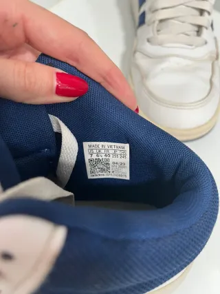 Zapatillas Adidas Blancas y Azules