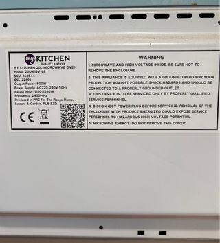 Microondas My Kitchen Gris Azulado