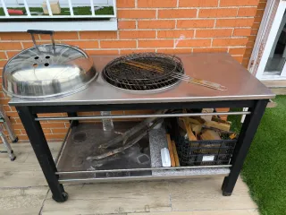 Barbacoa Acero Inoxidable Plateada