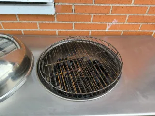 Barbacoa Acero Inoxidable Plateada