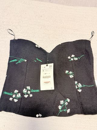 Conjunto Zara Top y Pantalón Estampado