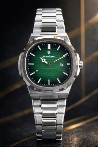 Reloj Poedagar Verde y Plateado 15€