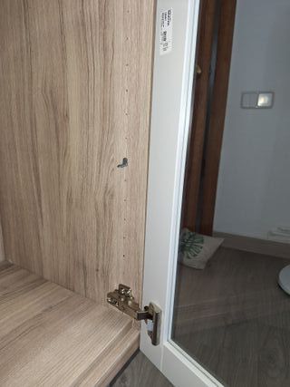 Armario Vitrina Cristal y Madera