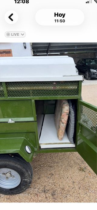 Remolque perros/cargas verde mide 120X102